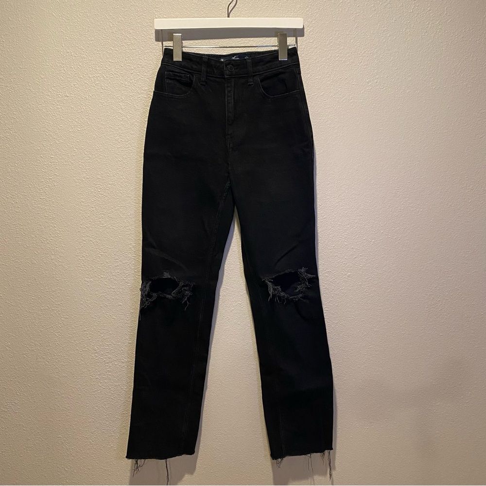 Hollister Jeans Ultra‎ high rise 90’s Vintage Straight size 0 / 24 black